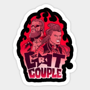 Edge & Beth Phoenix Grit Couple Sticker